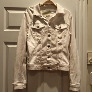 AG the Robyn white denim jacket